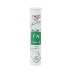 Thực phẩm bảo vệ sức khỏe viên sủi Swiss Energy Calcium + Vitamin D3 (20 Viên/Lọ) Thực phẩm bảo vệ sức khỏe viên sủi Swiss Energy Calcium + Vitamin D3 (20 Viên/Lọ)